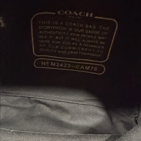 NWOT COACH Cargo Backpack Black One Size - Picture 9 of 12